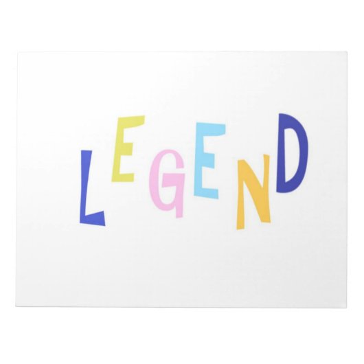 legendawoordkunst notitieblok (Voorkant)
