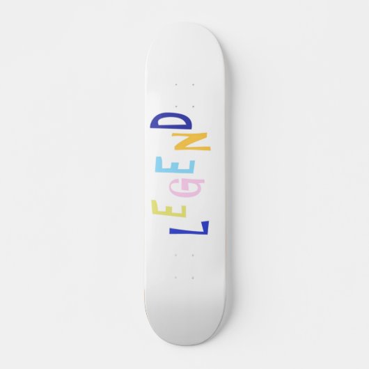 legendawoordkunst persoonlijk skateboard (Voorkant)