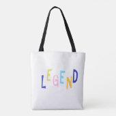 legendawoordkunst tote bag (Achterkant)