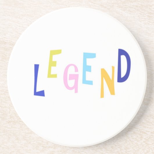 legendawoordkunst zandsteen onderzetter (Voorkant)