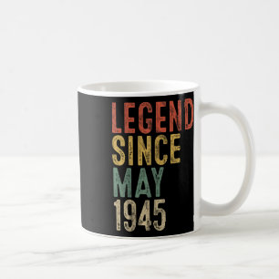 Legende 1945 80e verjaardagscadeaus voor mannen vr koffiemok