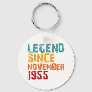Legende 1955 70e verjaardagscadeaus voor mannen vr sleutelhanger