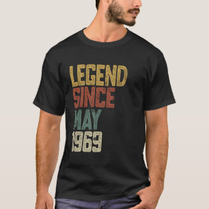 Legende 1969 56 Jaar Oud voor Mannen Vrouwen 56ste T-shirt