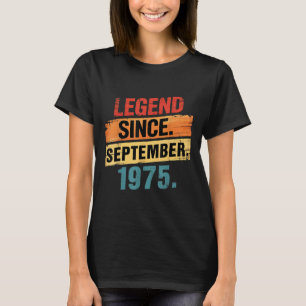 Legende 1975 50e verjaardagscadeaus voor mannen vr t-shirt