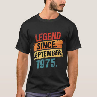 Legende 1975 50e verjaardagscadeaus voor mannen vr t-shirt