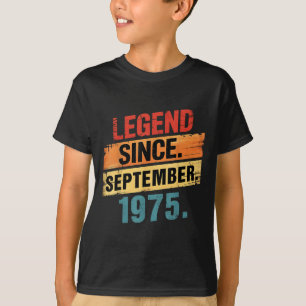Legende 1975 50ste verjaardagscadeaus voor mannen t-shirt
