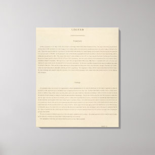 Legende atlas voor de geologie van het district As Canvas Afdruk