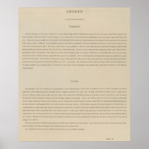 Legende atlas voor de geologie van het district As Poster