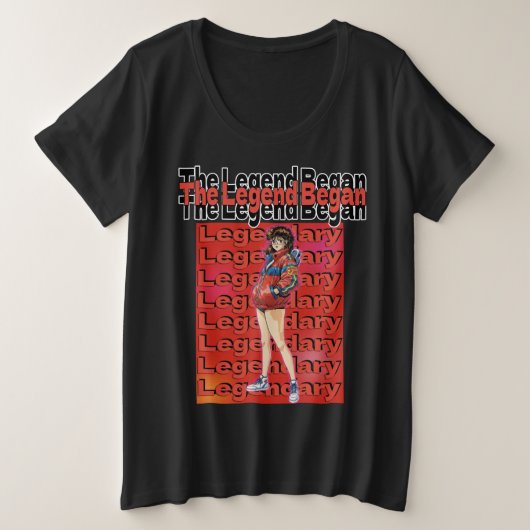 Legende Begon Grote Maat T-shirt (Design voorkant)