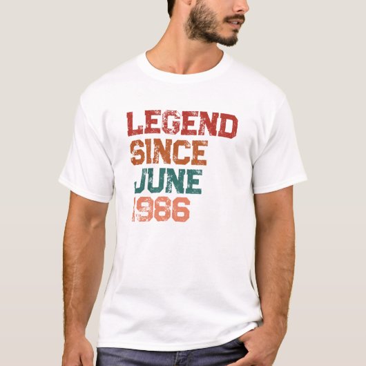 Legende Custom 40e verjaardag T-shirt (Voorkant)