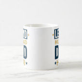 Legende echtgenoot vader held koffiemok (Center)