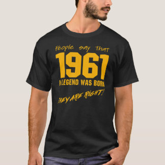 Legende Geboren 1961 Verjaardag Viering T-shirt