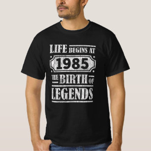 Legende Geboren in 1985 Retro Vintage Verjaardagsc T-shirt