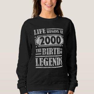 Legende Geboren in 2000 Retro Vintage Verjaardagsc Trui