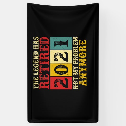 Legende heeft 2021 niet meer in beslag genomen spandoek (Verticaal)