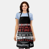 Legende heeft de consultatietarieven officieel in schort (Gedragen)