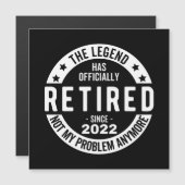 Legende heeft officieel in ruste getreden in 2022 magnetische uitnodiging (Voorkant / Achterkant)