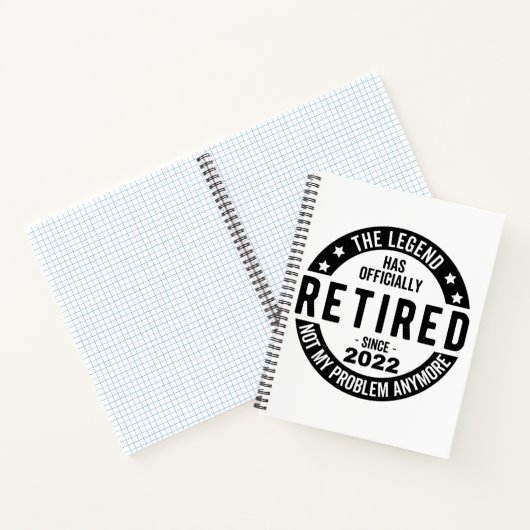Legende heeft officieel in ruste getreden in 2022 notitieboek (Binnen)