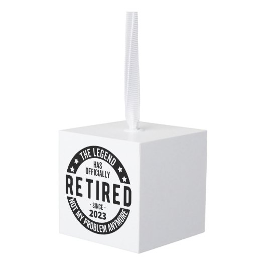 Legende heeft officieel in ruste getreden in 2023 decoratie (Achter hoekig)