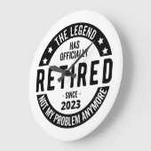 Legende heeft officieel in ruste getreden in 2023 grote klok (Hoek)