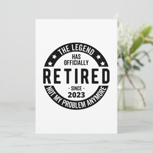 Legende heeft officieel in ruste getreden in 2023 kaart (Staand voorkant)