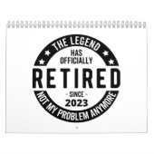 Legende heeft officieel in ruste getreden in 2023 kalender (Hoes)