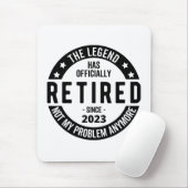 Legende heeft officieel in ruste getreden in 2023 muismat (Met muis)