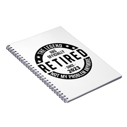 Legende heeft officieel in ruste getreden in 2023 notitieboek (Rechterzijde)