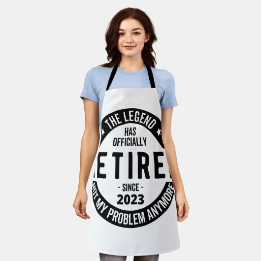 Legende heeft officieel in ruste getreden in 2023 schort (Gedragen)