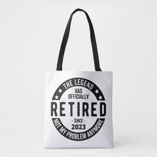 Legende heeft officieel in ruste getreden in 2023 tote bag (Voorkant)