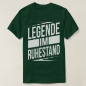 Legende im ruhestand wit t-shirt (Design voorkant)