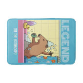 Legende (in de badkamer) zingen Groundhog Badmat (Voorkant)