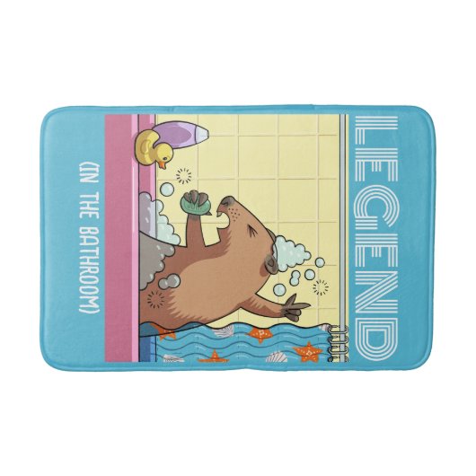 Legende (in de badkamer) zingen Groundhog Badmat (Voorkant)