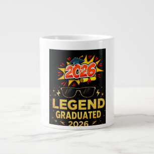 Legende is afgestudeerd 2026 Funny afstudeerontwer Grote Koffiekop
