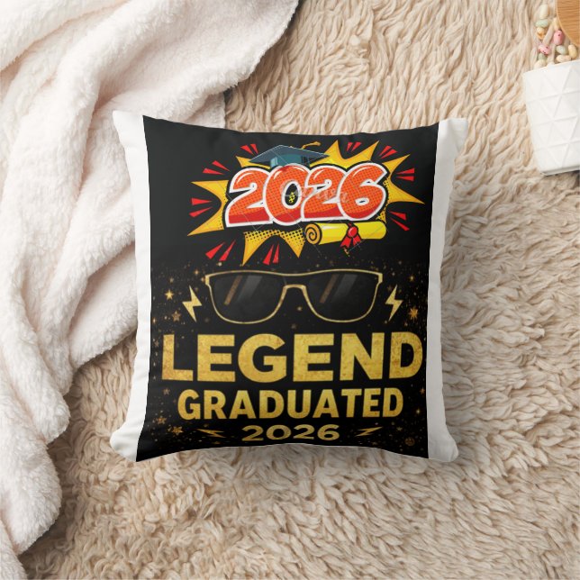 Legende is afgestudeerd 2026 Funny afstudeerontwer Kussen (Deken)