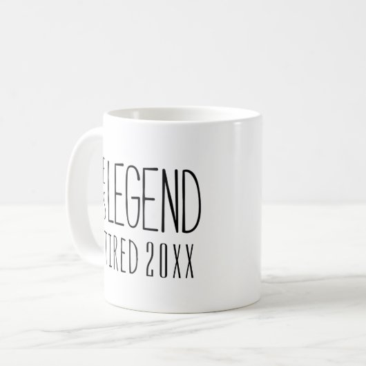 Legende is in 2021 in ruste koffiemok (Voorkant links)