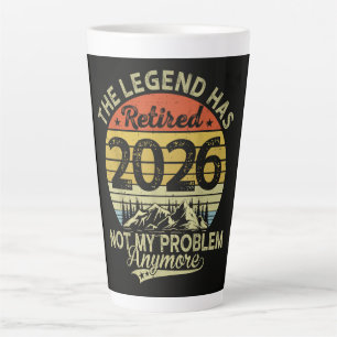 Legende is met pensioen 2026 Niet mijn probleem Latte Mok