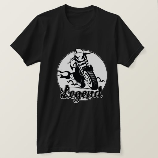 Legende motorfiets t-shirt (Design voorkant)