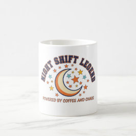 Legende Nachtploeg Retro Koffie en Chaos Vintage  Koffiemok