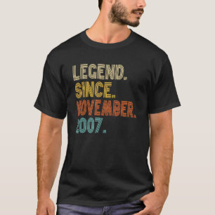 Legende november 2007 15 jaar oud cadeaus 15e verj t-shirt