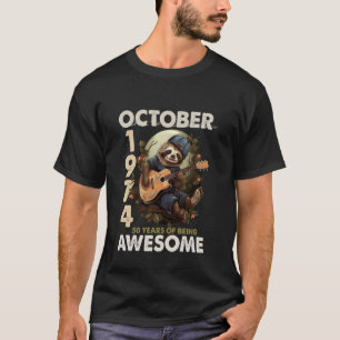 Legende oktober 1974 50ste verjaardag Klassieke ka T-shirt
