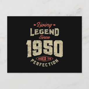 Legende sinds 1950 verjaardagscadeau briefkaart