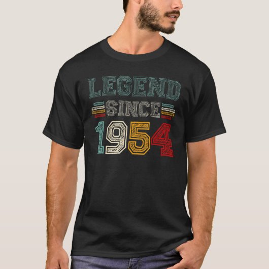 Legende sinds 1954 69e verjaardag t-shirt (Voorkant)