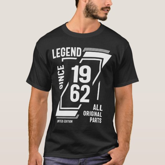 Legende sinds 1962 - 60ste verjaardag t-shirt (Voorkant)