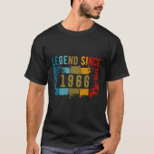 Legende sinds 1966 Verjaardag Ontwerp T-shirt (Voorkant)