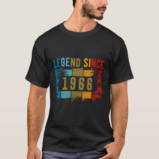Legende sinds 1966 Verjaardag Ontwerp T-shirt (Voorkant)