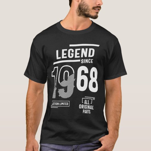 Legende sinds 1968 - 54ste verjaardag t-shirt (Voorkant)