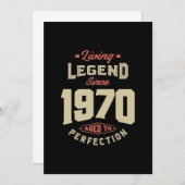 Legende sinds 1970: Birthday Gift Kaart (Voorkant / Achterkant)