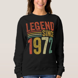  legende sinds 1972 50ste verjaardag Retro Mannen Trui