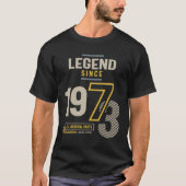 Legende sinds 1973 50 jaar t-shirt (Voorkant)
